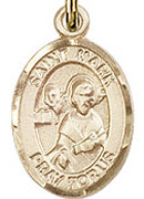 St. Mark the Evangelist - .50" Oval - Gold Filled Side Medal