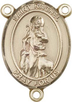 St. Rachel  - .75" Oval - Gold Filled Centerpiece