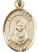 St. Rafka - .50" Oval - Gold Filled Side Medal