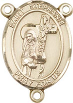 St. Stephanie  - .75" Oval - Gold Filled Centerpiece