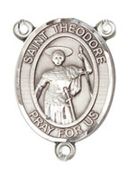 St. Theodore - .75" Oval - Sterling Silver Centerpiece