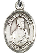 St. Thomas the Apostle - .50" Oval - Sterling Silver Side Medal