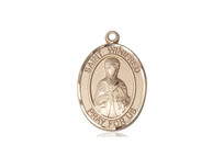 St. Winifred - .50" Oval - Gold Filled Side Medal