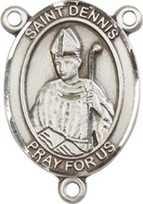 St. Dennis  - .75" Oval - Pewter Centerpiece