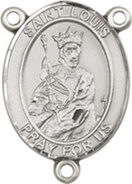 St. Louis  - .75" Oval - Pewter Centerpiece