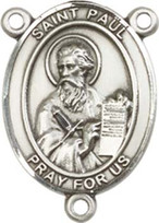 St. Paul the Apostle  - .75" Oval - Pewter Centerpiece