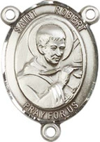 St. Robert Bellarmine  - .75" Oval - Pewter Centerpiece