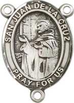 San Juan De La Cruz - .75" Oval - Pewter Centerpiece