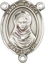 St. Rebecca  - .75" Oval - Pewter Centerpiece