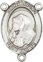 St. Bruno - .75" Oval - Pewter Centerpiece