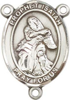 Prophet Isaiah - .75" Oval - Sterling Silver Centerpiece