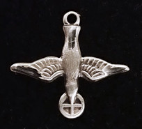 Sterling silver Holy Spirit Figurine Medal Sterling silver Holy Spirit Figurine Medal