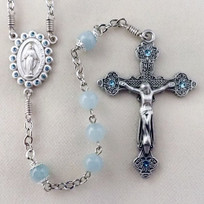 Aquamarine Rosary