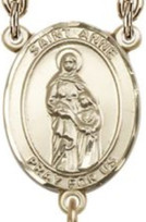 St Anne Gold Filled Centerpiece