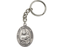 Our Lady of Prompt Succor Key Chain with silver finish