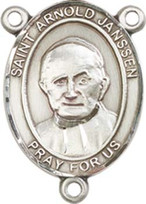 St.Arnold Janssen - .75" Oval - Sterling Silver Centerpiece