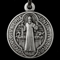 Nickel silver St. Benedict Medal