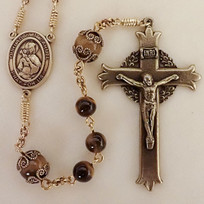 Brass Our Lady of Mount Carmel Rosary