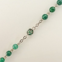 Green Agate Custom Rosary