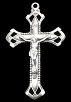 Sisters of Carmel: Beveled Geometric Crucifix - 2.25