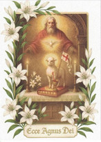 Behold the Lamb of God Easter Card, Front