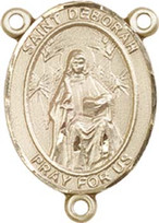 St. Deborah- .75" Oval - Gold Filled Centerpiece