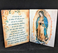 Our Lady of Guadalupe Folding prayer Easel