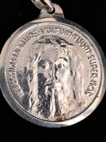 Holy Face Medal 1" Sterling Silver- DISCOUNTED