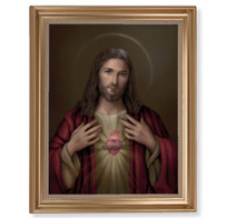Simeone: Sacred heart of Jesus Framed Art