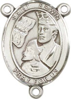 St. Edwin - .75" Oval - Sterling Silver Centerpiece