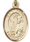 Sts. Elmo - .50" Oval - Gold Filled Side Medal