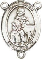 St. Giles  - .75" Oval - Sterling Silver Centerpiece