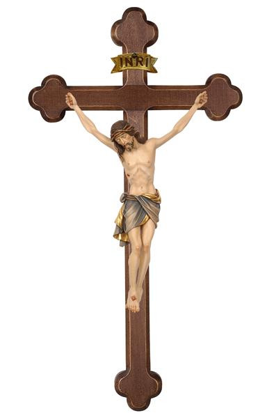 Sisters of Carmel: Colored Siena Baroque Wall Crucifix