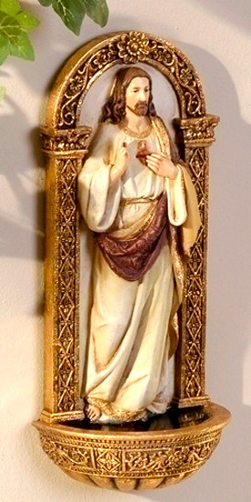 Sisters of Carmel: Sacred Heart of Jesus Holy Water Font