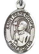 st-rene-goupil-medal-sterling-  Saint Rene Goupil Sterling Silver Medal display picture 1