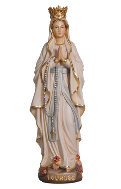 Our Lady of Lourdes Crowned Statue