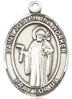 1//2 pouces 14KT GOLD FILLED Saint Joseph le travailleur Charm Médaille