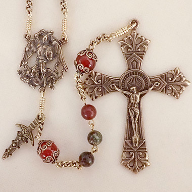 Sisters of Carmel: Vintage Style St. Michael Rosary