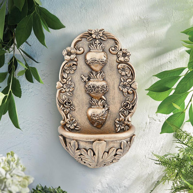 Sacred Hearts Holy Water Font