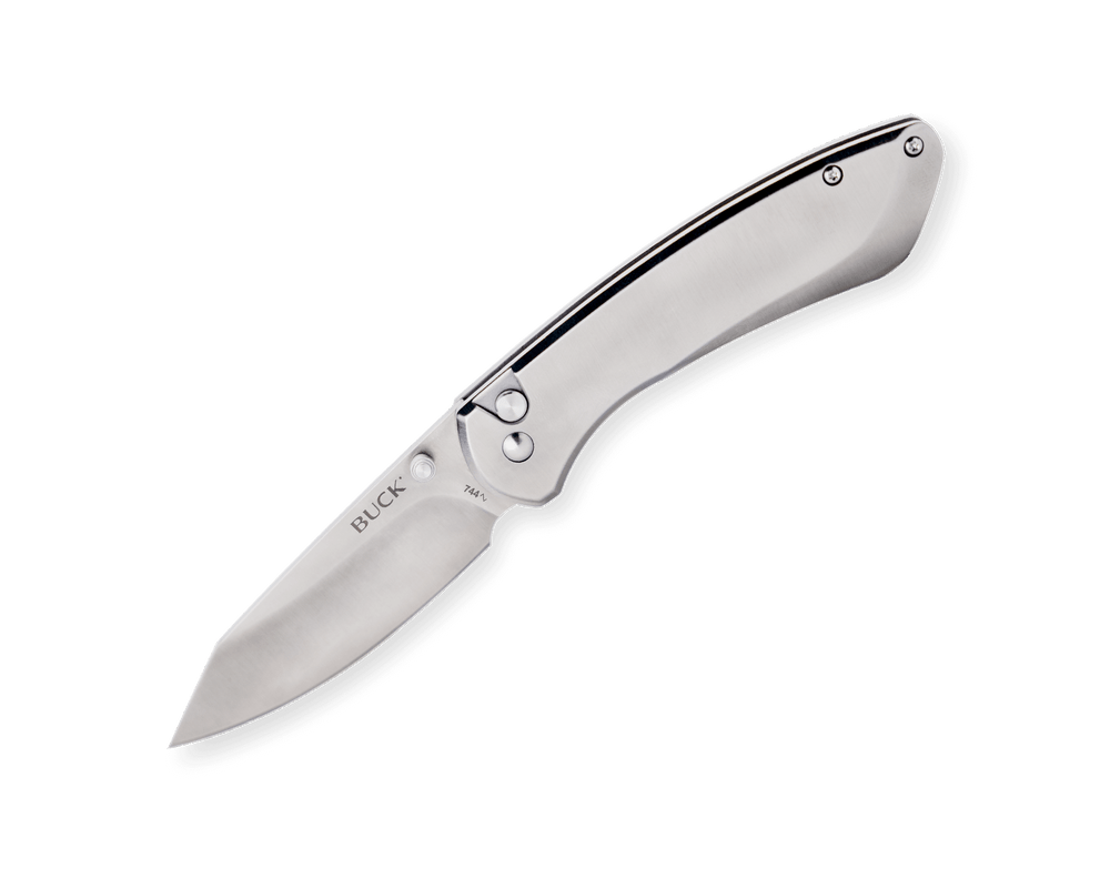 Buck ナイフ Buck 744 Sovereign Folding Knife Black 3.22in Plain Clip Point Blade