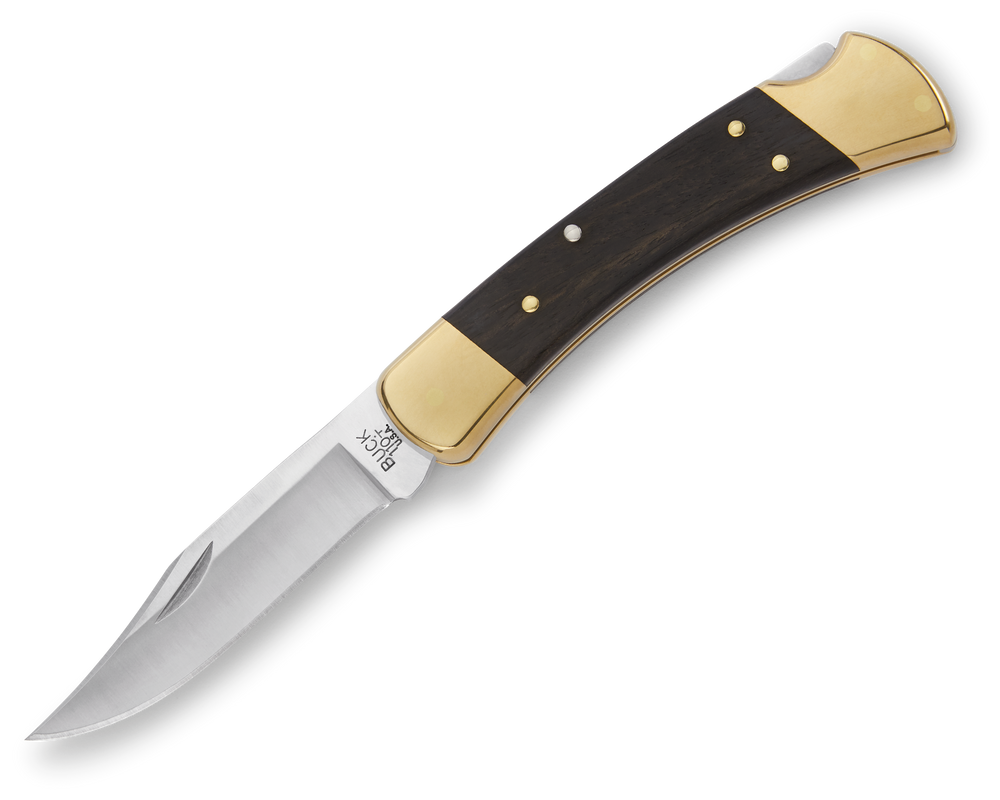 Buck 110 Folding Hunter Knife with Leather Sheath - Buck® Knives 