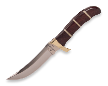 402 Akonua - S35VN, Rosewood, Camel Bone, Brass