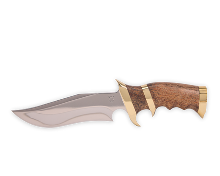 904 Sub Hilt Bowie - BG-42, Mesquite, Brass