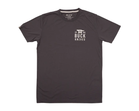 Charcoal Stacked Logo T-Shirt