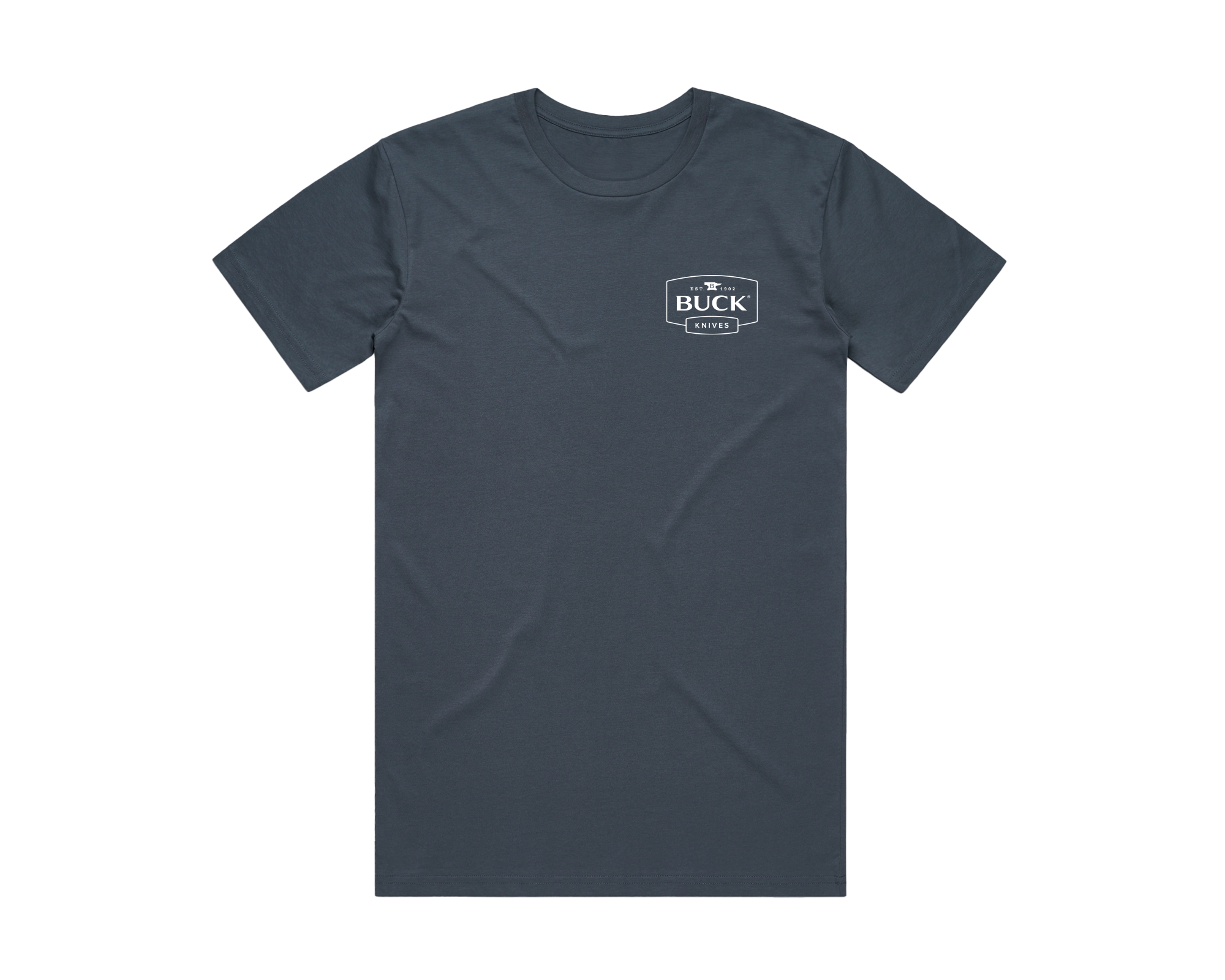 Buck Logo T-Shirt, Petrol Blue