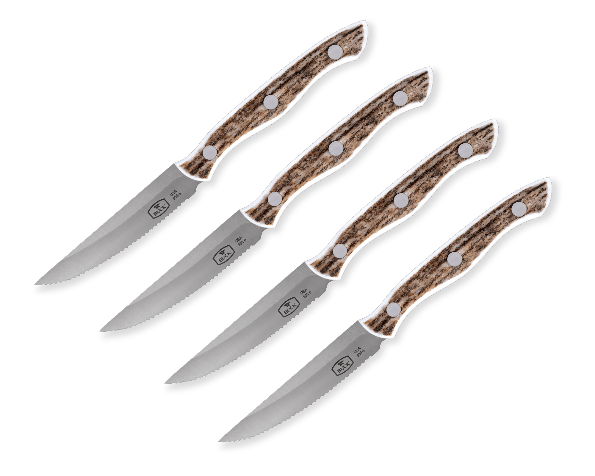 4 Piece Steak Knife Set, Elk