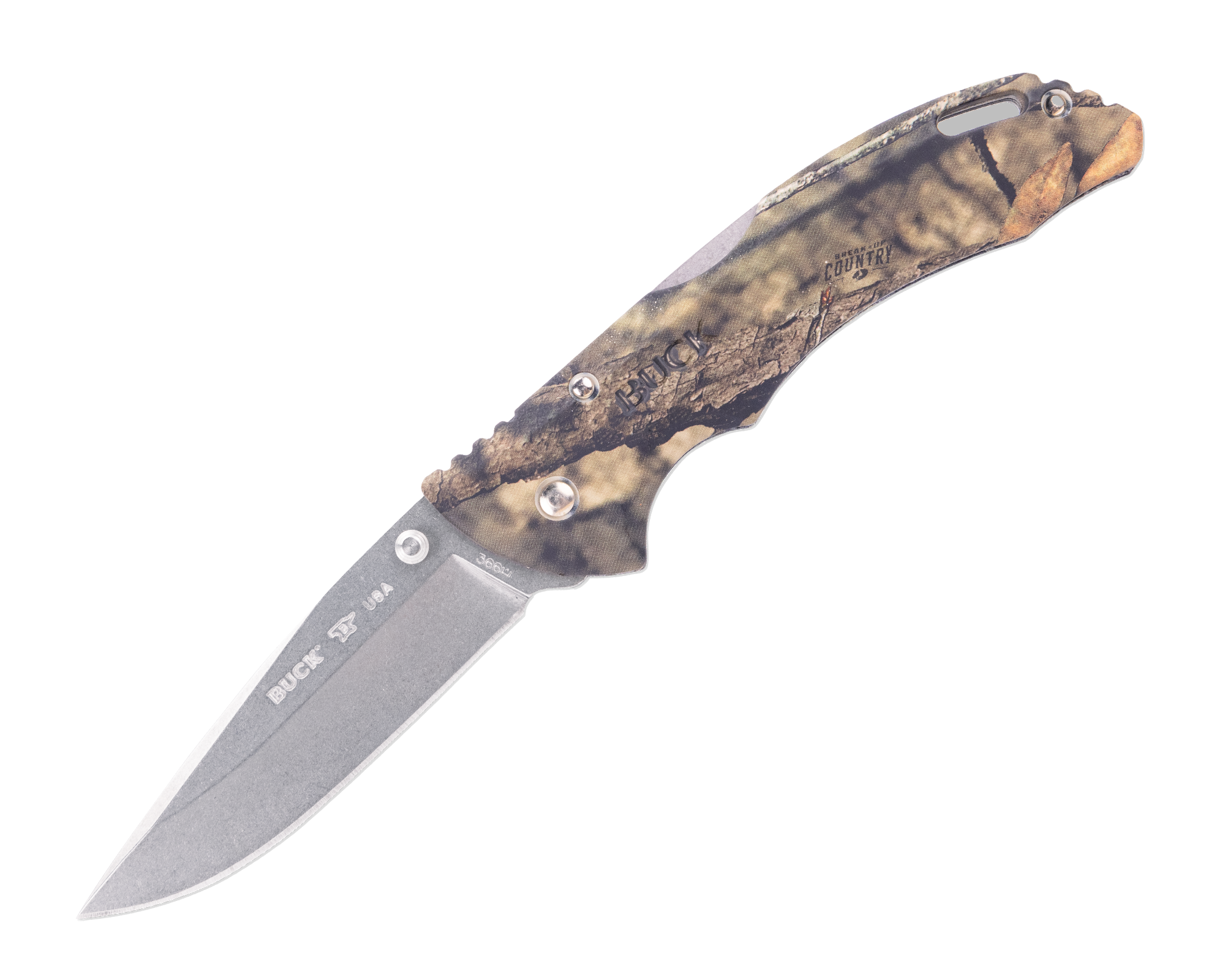366 Rival III Knife with Bantam Handle - Mossy Oak, Breakup Country