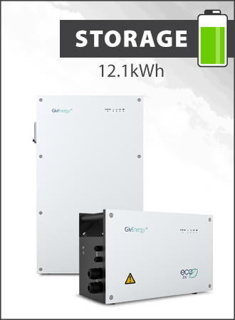 GivEnergy 12.1kWh package - 9.5kWh with 2.6kWh Battery Pack
