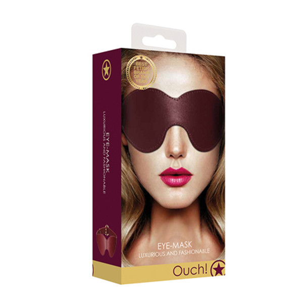 Ouch! Halo Eye Mask Blindfold Burgundy