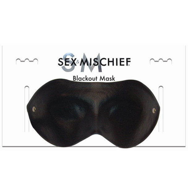 Sportsheets Sex & Mischief Blackout Mask Blindfold Black